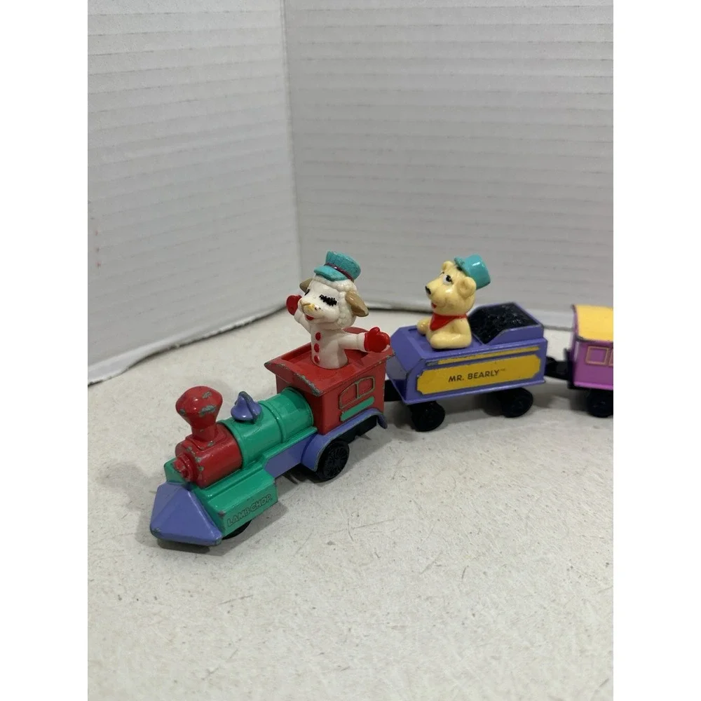 Vintage 1994 ERTL Shari Lewis Lamb Chop Toy Kids Train Set Diecast 6 Car Set